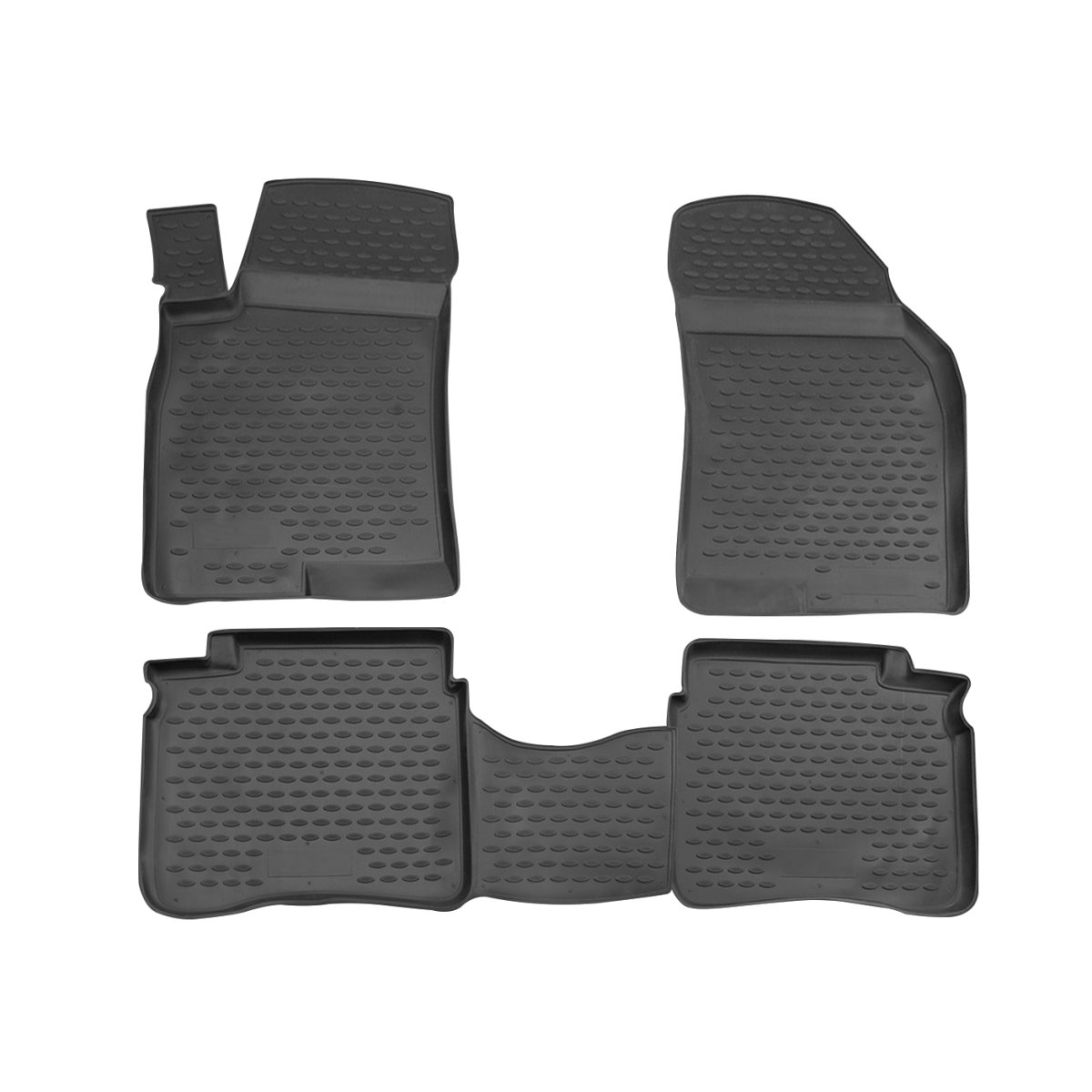 Hyundai Sonata Floor Mats - Omac - Rubber TPE - Black - '03-'05